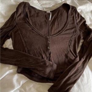 Urban outfitters out from under long sleeve crop top